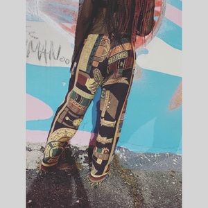 Pants and sweater both hand made and hand sewn